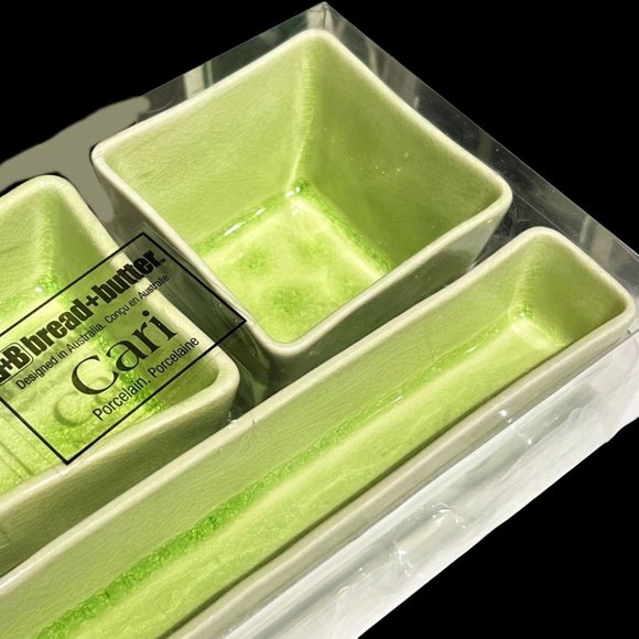 4pc Cari Porcelain Serving Dish Tray Set - Picture 2 of 4